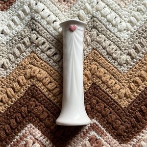 🌸 Vintage FTDA Pink Heart Bud Vase